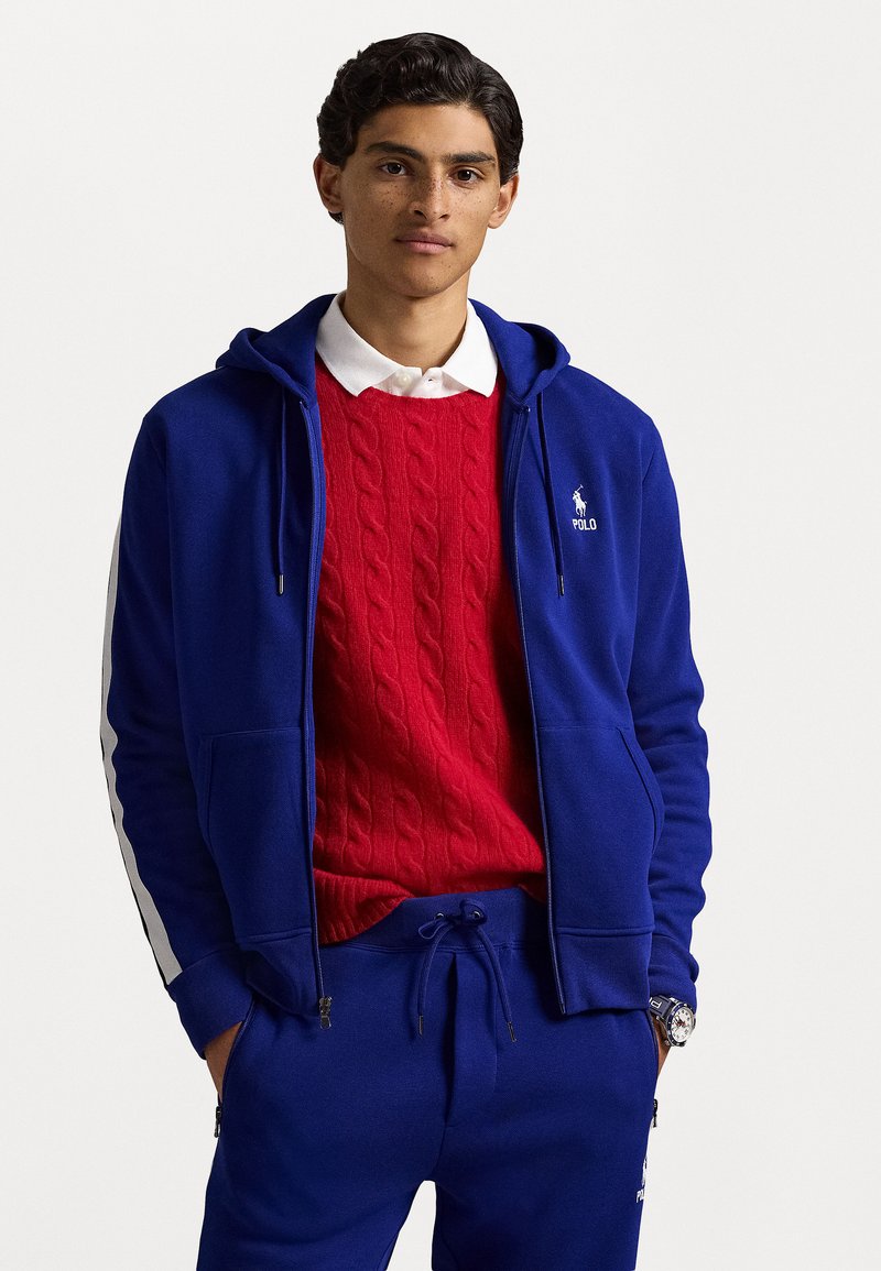 Polo Ralph Lauren - DOUBLE KNIT FULL ZIP HOODIE - Užtrauktuku užsegamas treningas - heritage royal multi, Padidinti