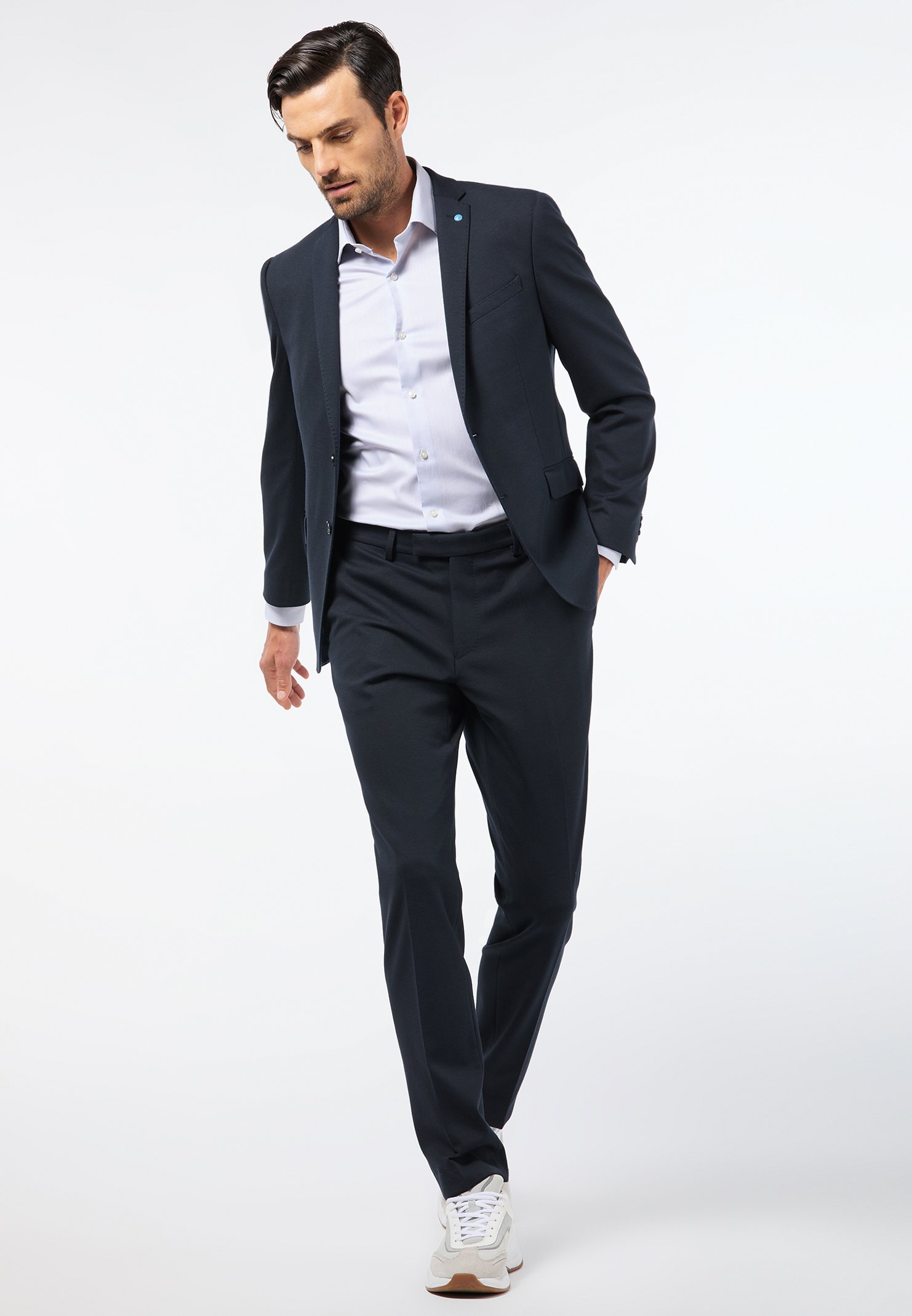 Pierre Cardin Suit trousers - dark blue 