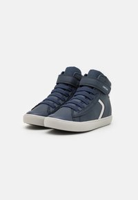 Geox GISLI BOY - Höga sneakers - navy/light grey