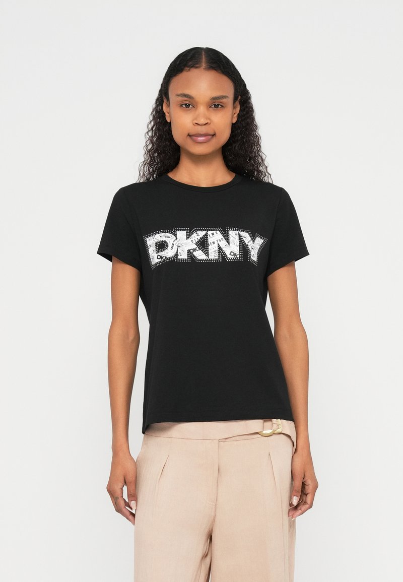 DKNY T-shirt print zwart
