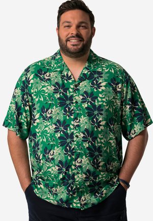 HALBARM, FLORALER CUBA KRAGEN  - Shirt - green