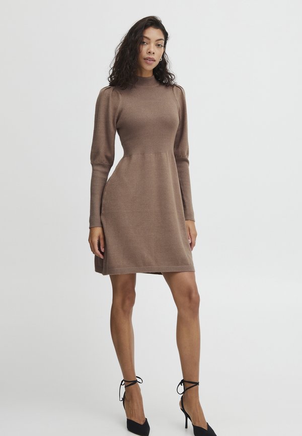 BYNONNINA - Jumper dress - caribou melange3