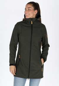 Swedemount - SOFTSHELL COAT W - Softshelljacka - olive melange Miniatyrbild 1