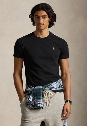 Polo Ralph Lauren CUSTOM SLIM FIT JERSEY CREWNECK T-SHIRT - T-shirt basique - black