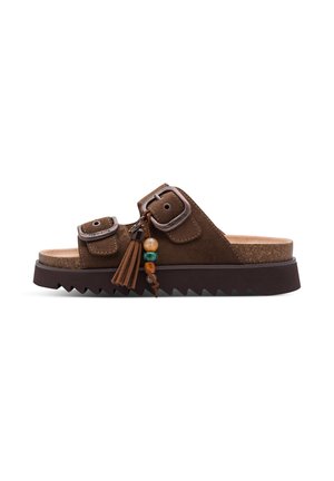 Tamaris, TAMARIS SANDALE 1-27521-46-304 DAMEN FRAUEN SCHUHE PANTOLETTE BRAUN - Mules - mocca