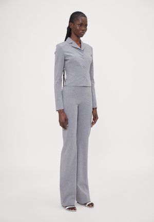 TRAPEZE STRETCH SUITING TROUSERS - Trousers - grey melange