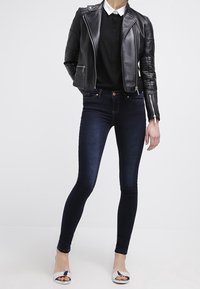 Noisy May Džíny Slim Fit - dark-blue denim