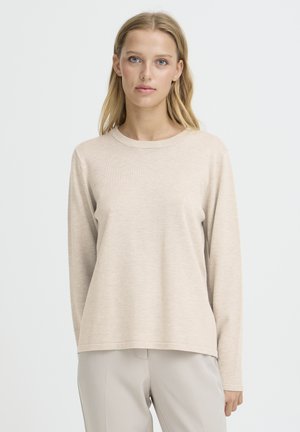 IHLULS O-NECK  - T-shirt à manches longues - oatmeal melange