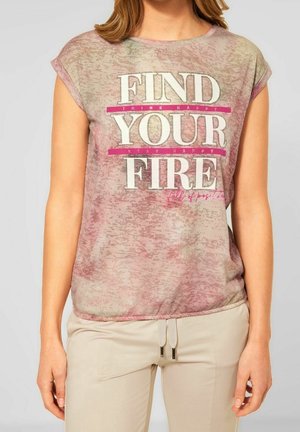T-Shirt print - light yellow