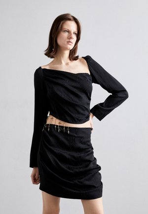 Ahluwalia FEMI DRAPED DRESS - Robe de soirée - black