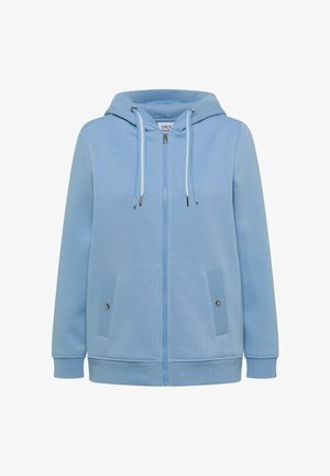 Cecil, SWEATJACKE MIT ANGERAUTER OBERFLÄCHE - Sweatjakke - easy blue