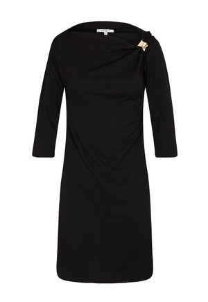 Morgan, MORGAN MORGAN SHORT DRESS WITH BOAT NECKLINE - Strickkleid - noir