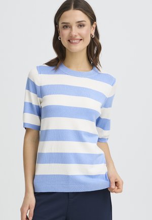 T-shirt imprimé - della robbia blue stripe