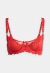 WIRE BALCONY BRA - Balkonová podprsenka - red