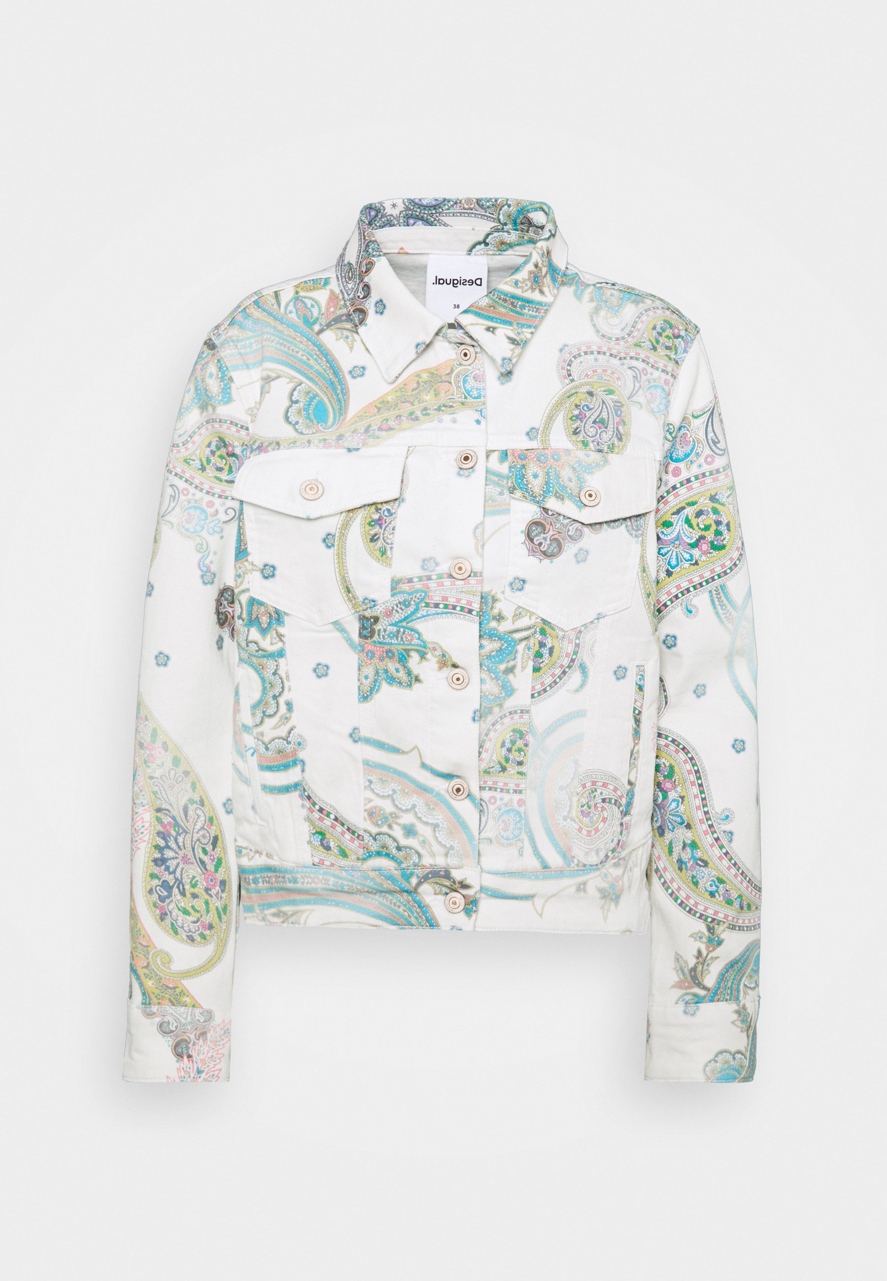 desigual white denim jacket