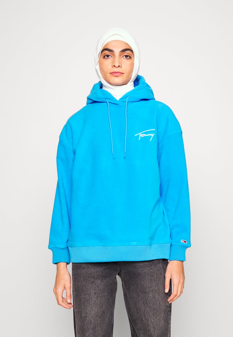 Tommy Jeans - SIGNATURE HOOD - Hoodie - deep sky blue, Vergroten