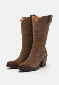 mtng TIJUANA - Bottes de cowboy / motard - brown/white