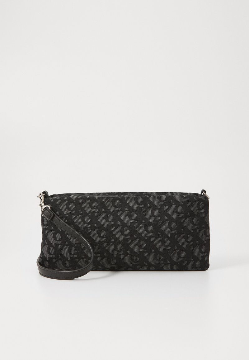 Calvin Klein Jeans - LOGO JACQUARD SOPHIE TOP ZIP - Cross body bag - black, Enlarge