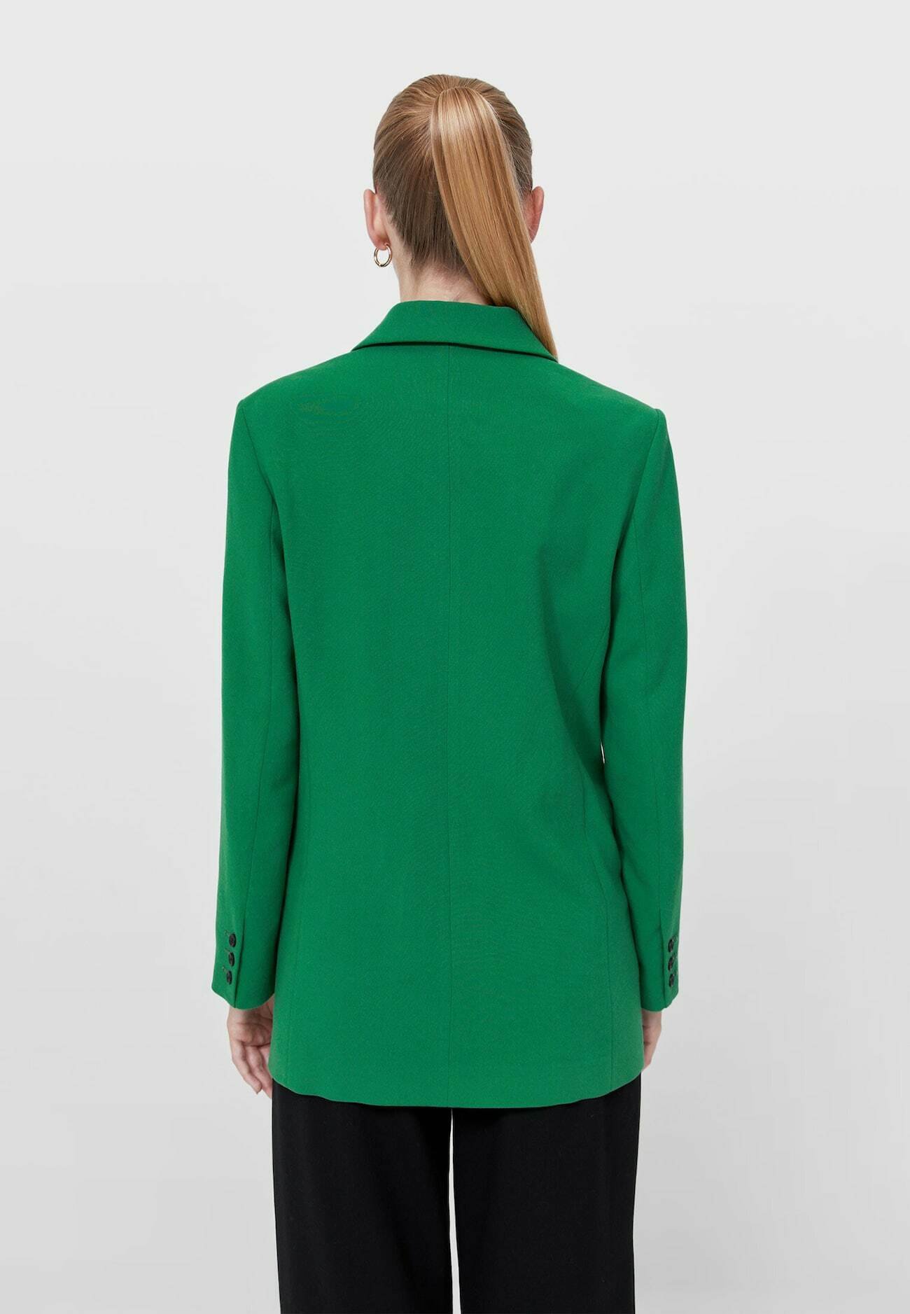 long green blazer