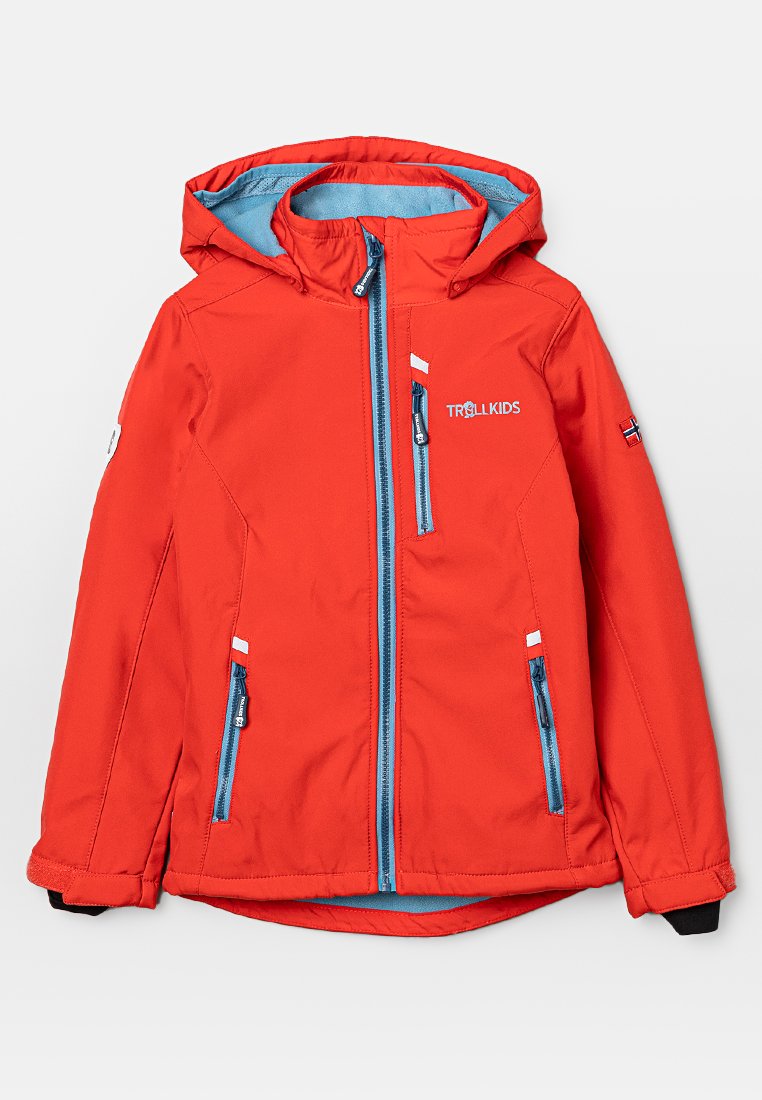 Trollkids Softshelljas lichtrood Trollkids Softshelljas lichtrood