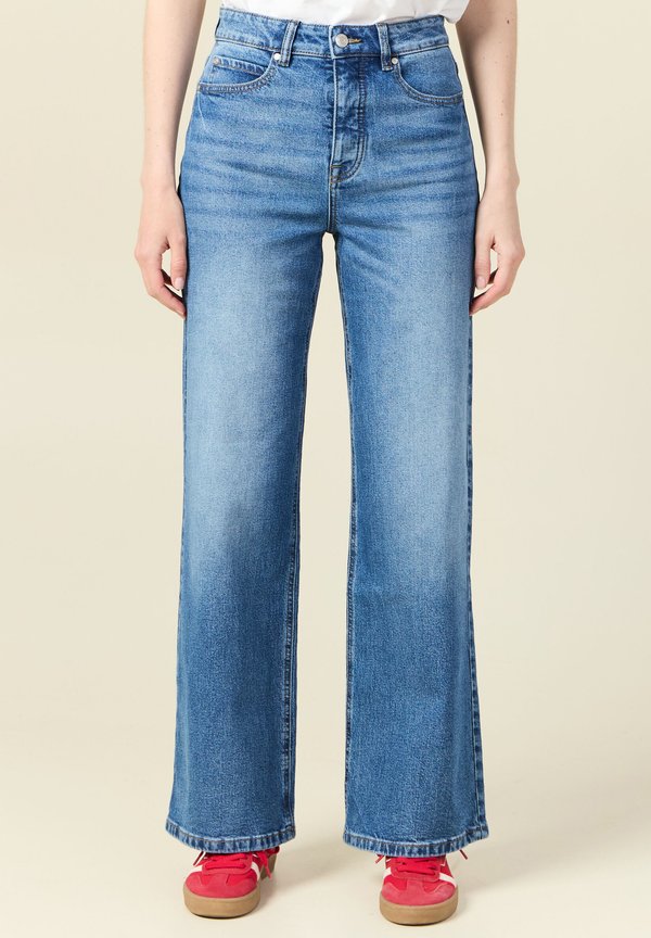 Flared Jeans - denim stone