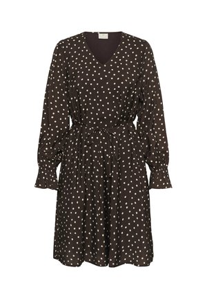 Kaffe, KADOTTE - Day dress - coffee bean turtledove dot