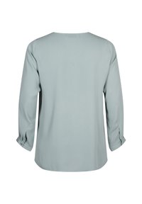 Zizzi SOLID WITH V-NECK - Blūze - chinois green