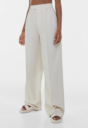 WIDE LEG - Broek - beige