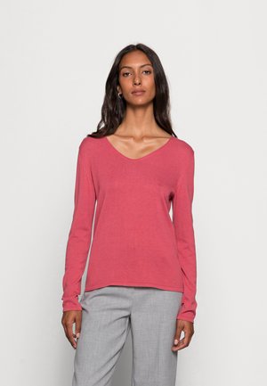 BASIC V-NECK - Pulover - cozy pink