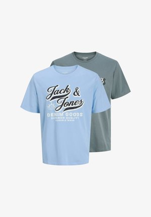 2ER-PACK - Majica kratkih rukava s printom - chambray blue