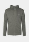 SAGGY CURVED - Zip-up sweatshirt - medium grey