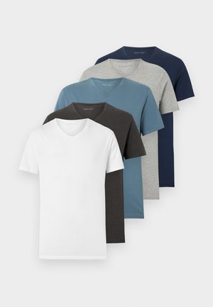 5 PACK - Βασικό μπλουζάκι - bright white/oceanview/dress blue