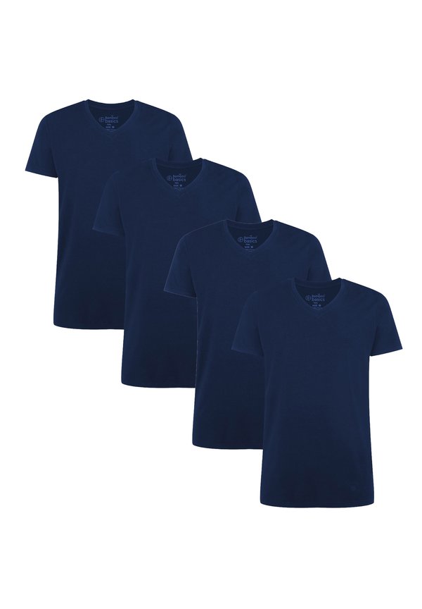 VELO 4ER PACK V-NECK - Undershirt - marine2