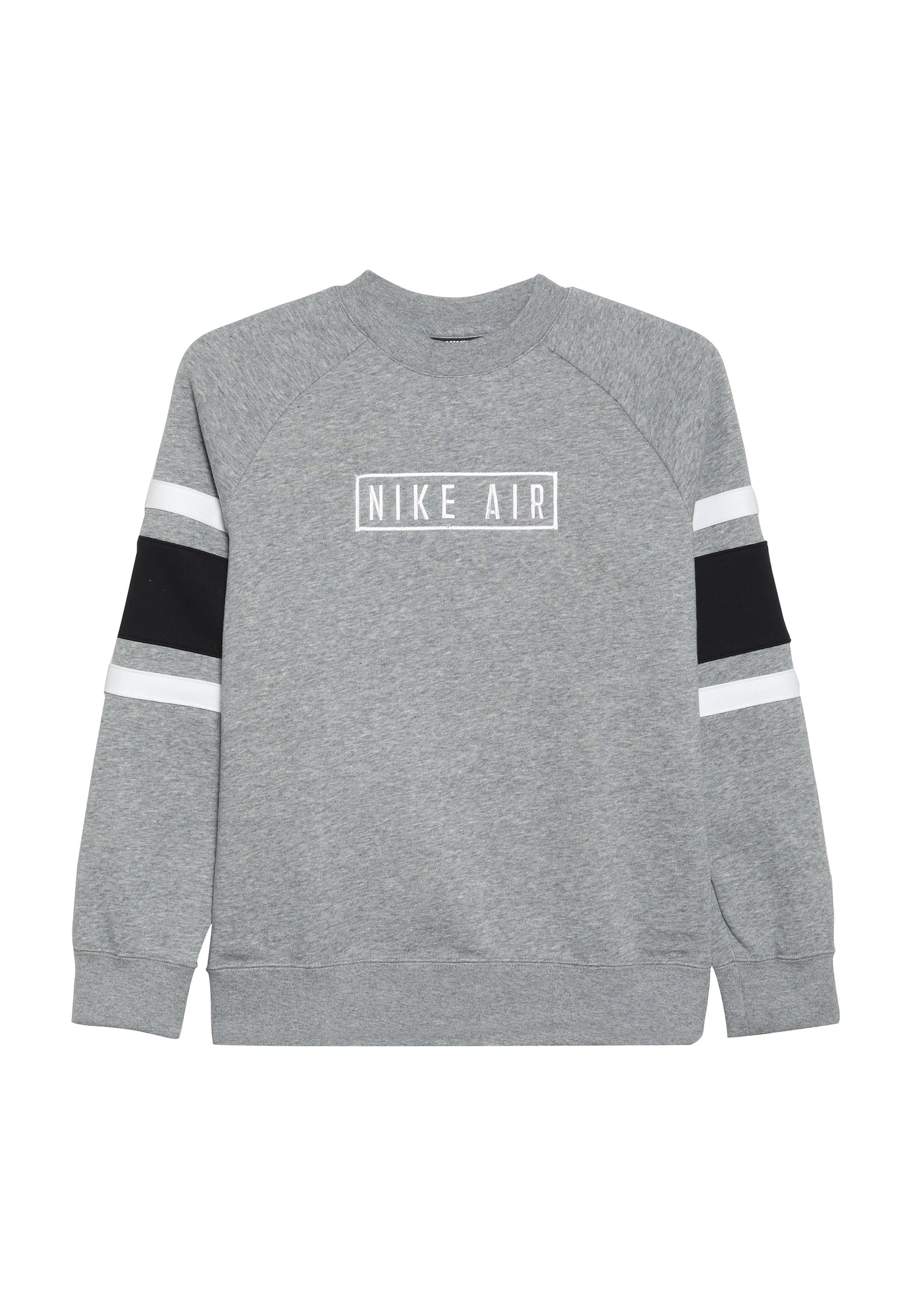 Nike Sportswear AIR CREW Sweatshirt dark grey heather Nike Sportswear AIR CREW Sweatshirt blackwhite Zalando.at