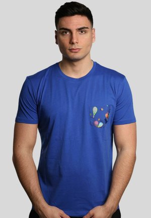 GALLO  - T-shirt con stampa - blue