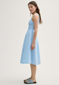 TOM TAILOR DENIM Dienas kleita - vertical blue white stripe