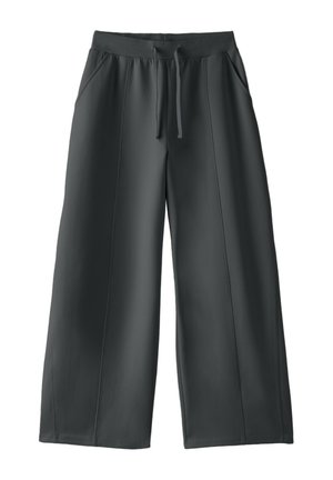 Stradivarius, WIDE-LEG JOGGER TROUSERS - Pantalon de survêtement - mottled dark grey