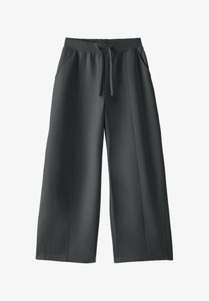 Stradivarius, WIDE-LEG JOGGER TROUSERS - Pantalon de survêtement - mottled dark grey