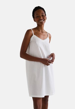 Monoprix FINES BRETELLES - Chemise de nuit / Nuisette - ecru