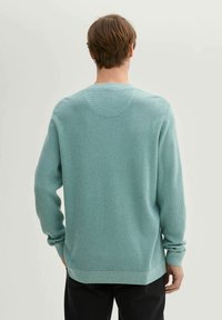 TOM TAILOR STRUKTURIERTER RUNDHALS - Maglione - mineral stone blue melange