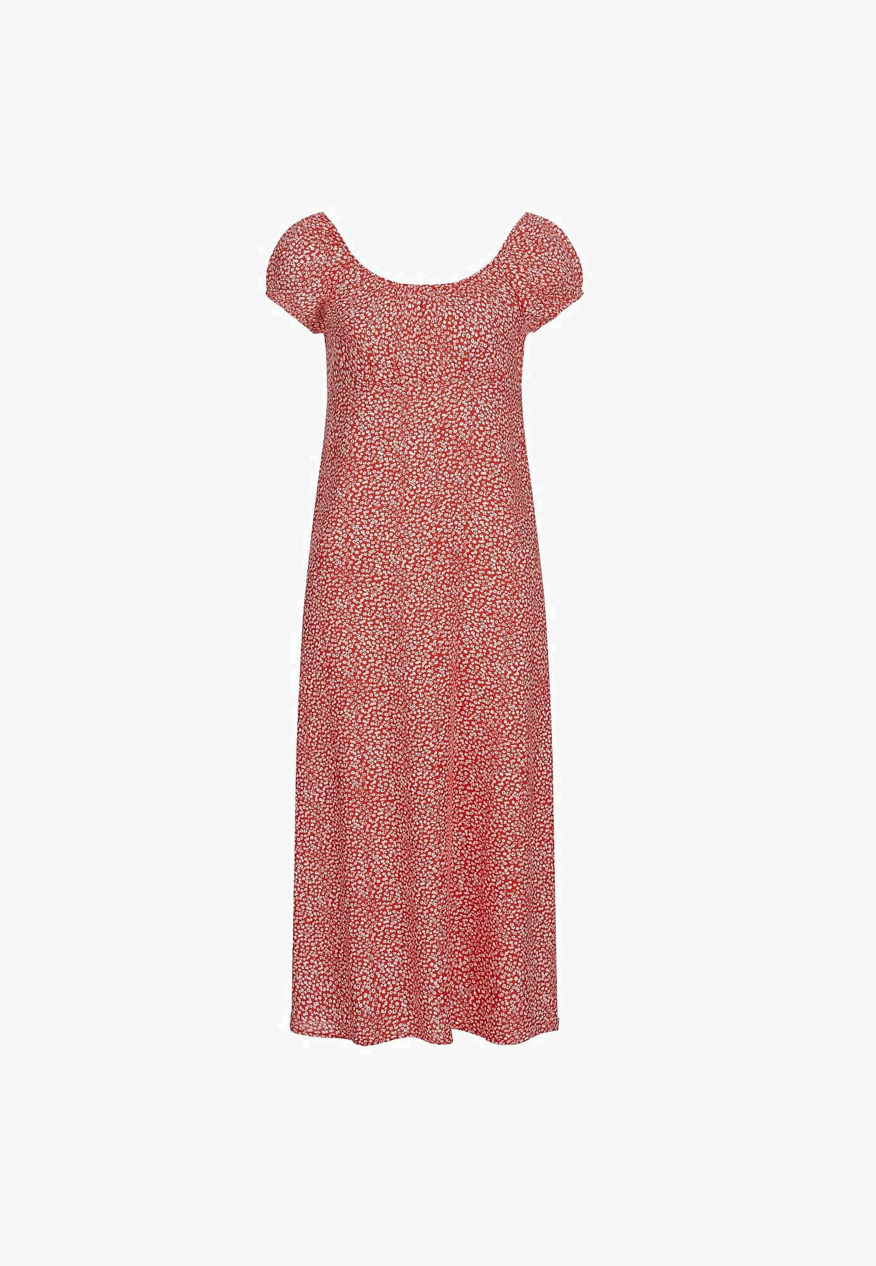 ONLY MIDI Jurk red/rood