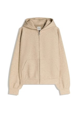 TEXTURE - HOODIE - Tröja med dragkedja - sand
