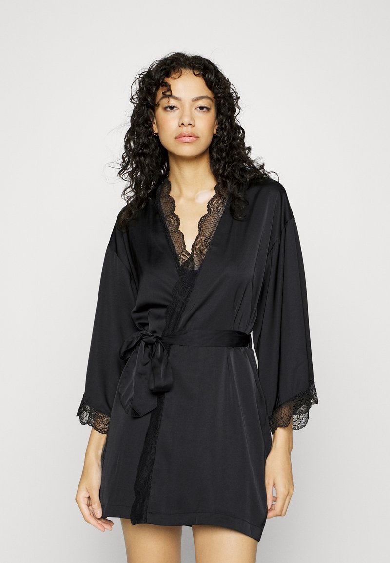 Lindex KIMONO Dressing gown black Zalando.ie