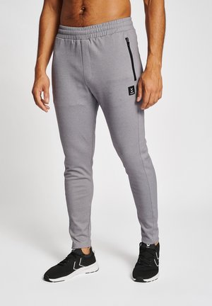 Hummel HMLMT INTERVAL TAPERED - Jogginghose - grey melange