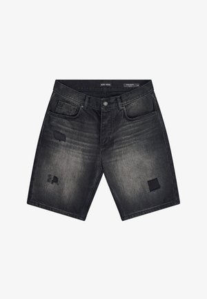 Antony Morato, DENIM SHORT ARGON SLIM FIT IN RIGID BLACK-BLACK DENIM - Shorts vaqueros - black