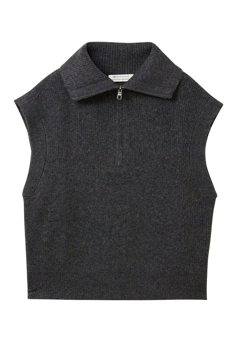 Tom Tailor Denim T-shirt basic grijs gemêleerd