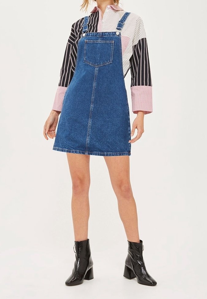 Topshop Petite Denim dress - blue