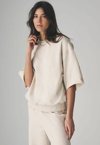 THE SET REGULAR FIT - 2 PACK SHORT SLEEVED LOOPBACK SET - T-paita - taupe pink cream