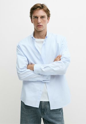 Massimo Dutti, 100% COTTON REGULAR FIT STRIPED SHIRT - Camicia - blue
