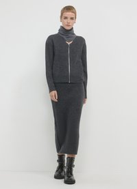 Calliope CON ZIP  - Cardigan - grigio